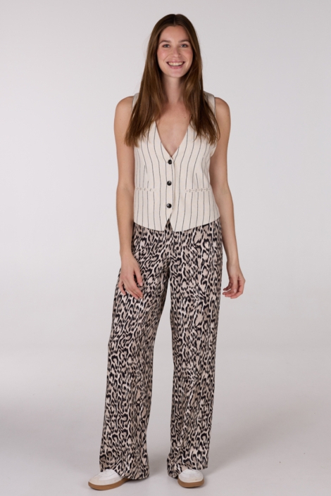 Juffrouw Jansen rion ss25 gilet lms 258 stripe